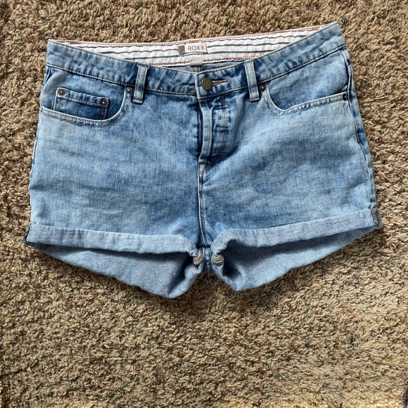Roxy Pants - Roxy Women's Blue Denim Shorts